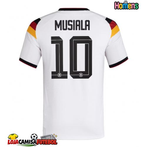 Camisa de Futebol Alemanha Jamal Musiala #10 Equipamento Principal Mundo 2026 Manga Curta